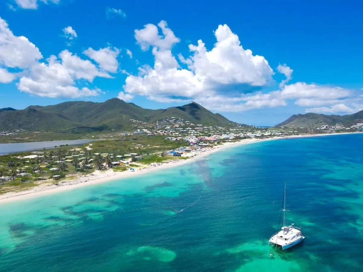 Maison Caraibes Beach Front On Orient Bay With 2 Big Pools 0*,